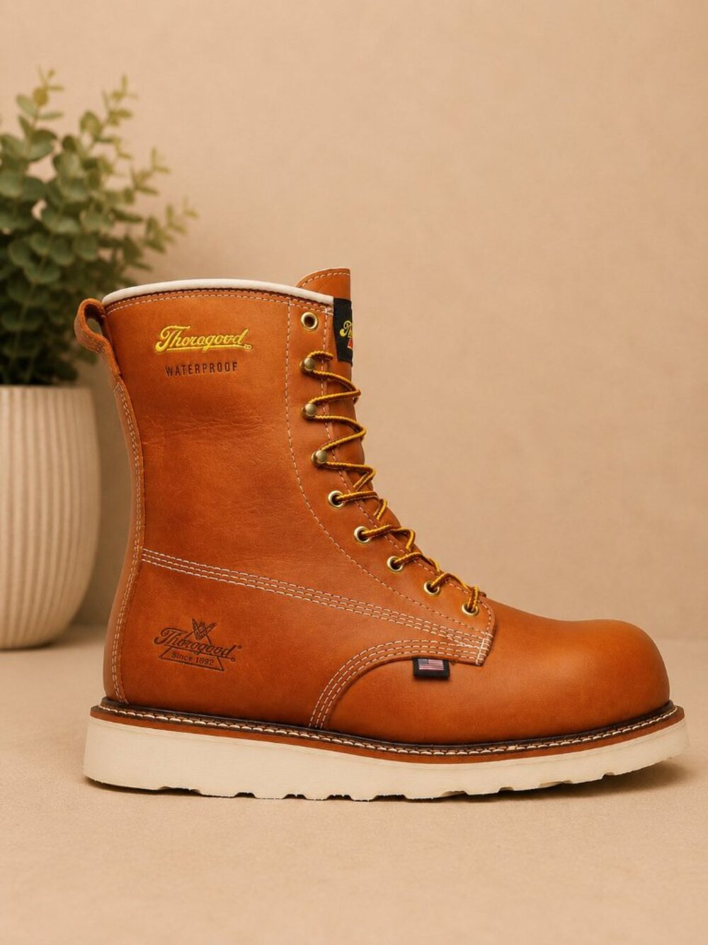 NEW Thorogood American Heritage 8" Style 804-4210 Boots Tobacco